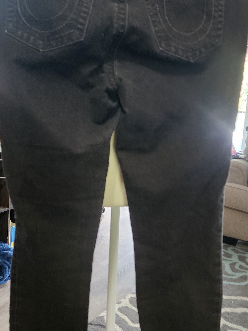 True Religion Women's Black Skinny Jeans Sz 33